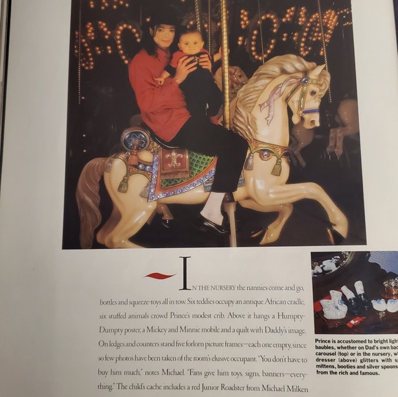 LIFE Magazine, Exclusive December 1997. MICHAEL & SON At Home. - Picture 4 of 4